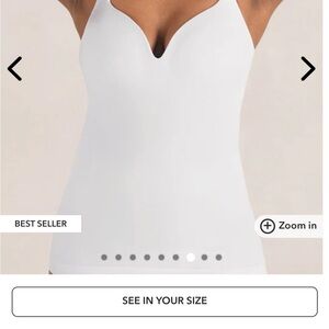 Shapermint White sweetheart built-in bra Shapewear Camisole